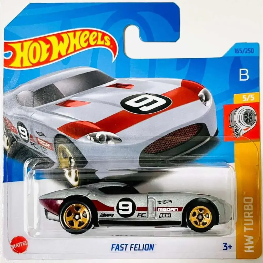 2023 Hot Wheels Fast Felion GRAY HW Turbo 5/5 165/250 Short Card